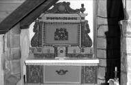 Autel, retable, tabernacle, gradin d'autel (autel secondaire, autel tombeau, retable architecturé), église paroissiale Saint-Paban (Pouldreuzic)