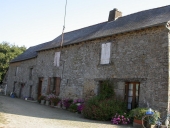 Alignement de trois maisons, Saint-Symphorien, la Coublère d'Abas (Hédé)