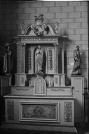 Autel (2), retable (2, autel secondaire, retable architecturé), église Notre-Dame (Rimou)
