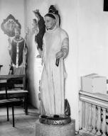 Groupe sculpté (grandeur nature) : saint Bruno, chapelle Notre-Dame (Baden)