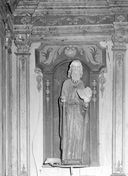 Statue (petite nature) : saint Antoine, chapelle Saint-Antoine (Guiscriff)