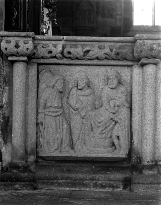 Clôture de choeur, style néo-gothique, église paroissiale Notre-Dame (Bulat-Pestivien)