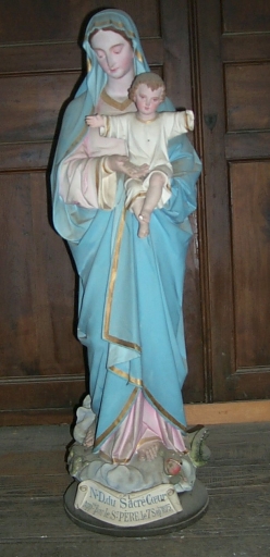 Statue : Vierge à l'Enfant, dite Notre-Dame du Sacré Coeur