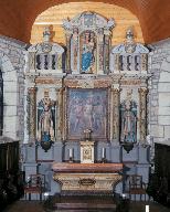 Autel, retable, tabernacle (maître-autel, retable architecturé), église paroissiale Saint-Brévin (Berné)