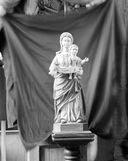Statue (statuette, d'applique) : Vierge à l'Enfant (2), église paroissiale Saint-Ronan (Locronan)