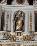 Statue : Vierge à l'Enfant, église Saint-Pierre (Lanouée fusionnée en Forges de Lanouée en 2019)