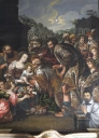 Tableau d'autel : Adoration des mages