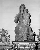 Statue (d'applique) : Vierge à l'Enfant, église paroissiale Saint-Magloire (Mahalon)