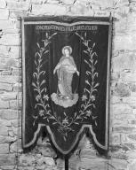 Bannière de procession : vierge (n° 2), chapelle Saint-Nicolas (Cléguer)