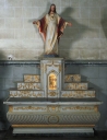 Ensemble de l'ancien maître-autel : autel, tabernacle, 3 gradins d'autel, degré d'autel