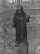 Statue de saint François, église paroissiale Saint-Gervais, Saint-Protais (Guenroc)