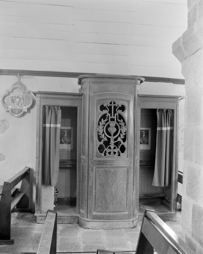 Confessionnal (n° 3), église paroissiale Saint-Gérand (Cléguer)