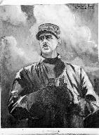Tableau (tableau de commémoration) : le général de Gaulle, sauveteur de la patrie, chapelle Saint Corentin (île-de-Sein)