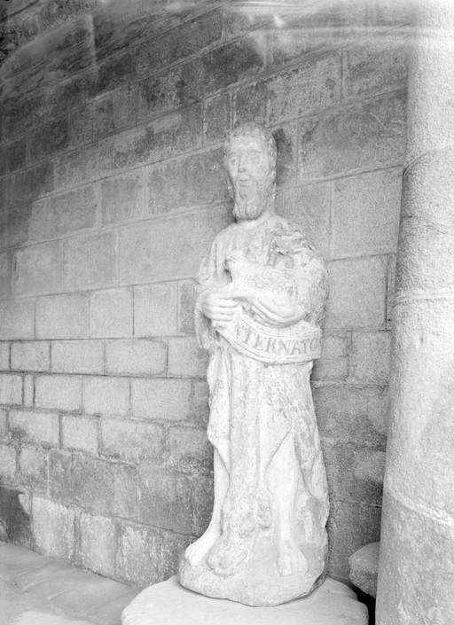 Statue (d'applique, petite nature) : saint Jean-Baptiste, église Saint-Jean-Baptiste (Le Croisty)