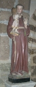 Statue sur socle : sainte Antoine de Padoue