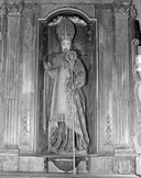 Statue (d'applique, grandeur nature) : saint Ronan, chapelle Saint-Ronan (Plozévet)