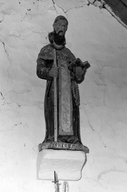 Statue (d'applique, petite nature) : saint Herbot, chapelle Saint Bonaventure (Plounévez-Quintin)