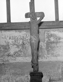 Statue (figurine) : Christ en croix, chapelle Saint-Gildas (Malguénac)