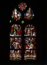 Verrière : Le martyre de saint Laurent, chapelle du Notre-Dame-du-Crann (Spézet)