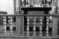 Table de communion, église paroissiale Saint-Pierre (Dompierre-du-Chemin fusionnée en Luitré-Dompierre en 2019)