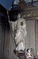 Statue (d'applique) : saint Vinoc, église paroissiale Saint-Vinoc (Plouhinec-29)