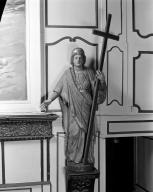 Statue (petite nature) : sainte Hélène, église paroissiale Saint-Gérand (Cléguer)