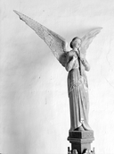 Ensemble de 2 statues : Anges musiciens, église paroissiale Notre-Dame (Campénéac)