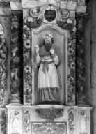 Statue (petite nature) : saint Zacharie, chapelle Saint-Sébastien (Saint-Ségal)