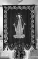 Bannière de procession : saint Sulpice, vierge, église paroissiale Saint-Sulpice (Saint-Sulpice-des-Landes)
