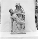 Groupe sculpté (d'applique) : Vierge de Pitié, église paroissiale Saint-Coulitz (Saint-Coulitz)
