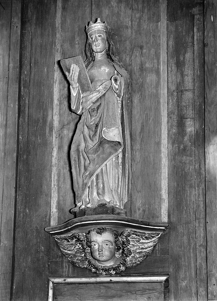 Statue (d'applique, petite nature) : Vierge, église paroissiale Sainte-Madeleine (Dinéault)