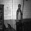 Statue (d'applique, petite nature) : saint Nicolas, église paroissiale Saint-Martin (Saulnières)